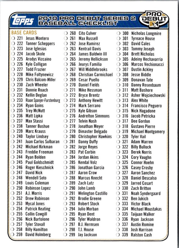 2006 Topps Checklist #1 OF 3