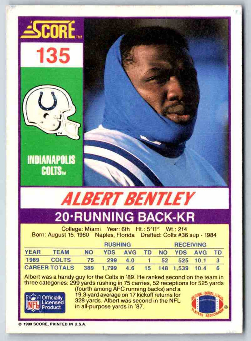 1990 Score Albert Bentley