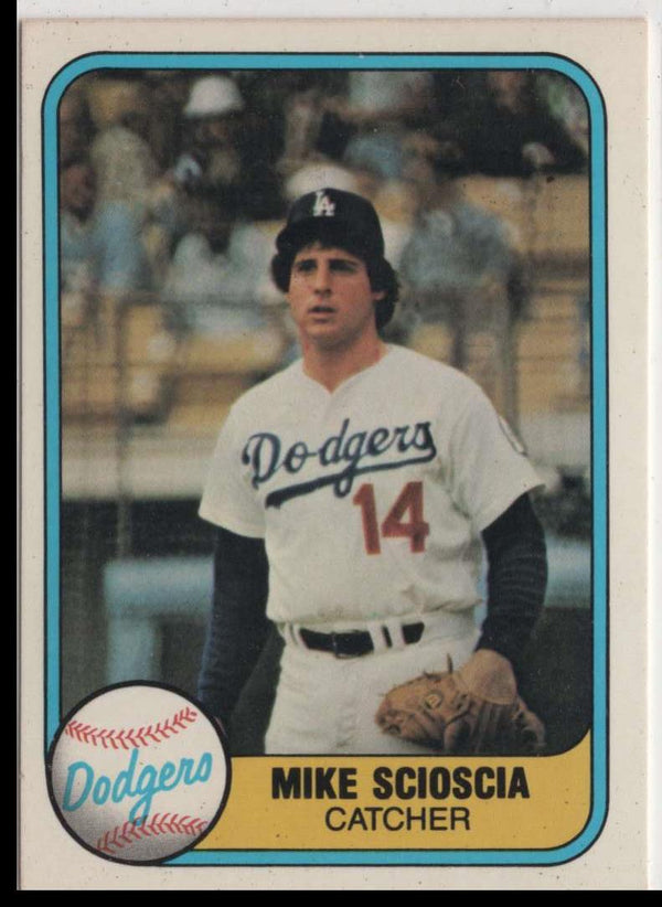 1981 Fleer Mike Scioscia #131 Rookie