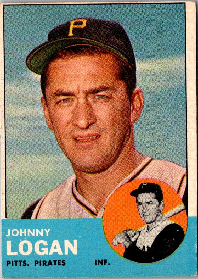 1963 Topps Johnny Logan