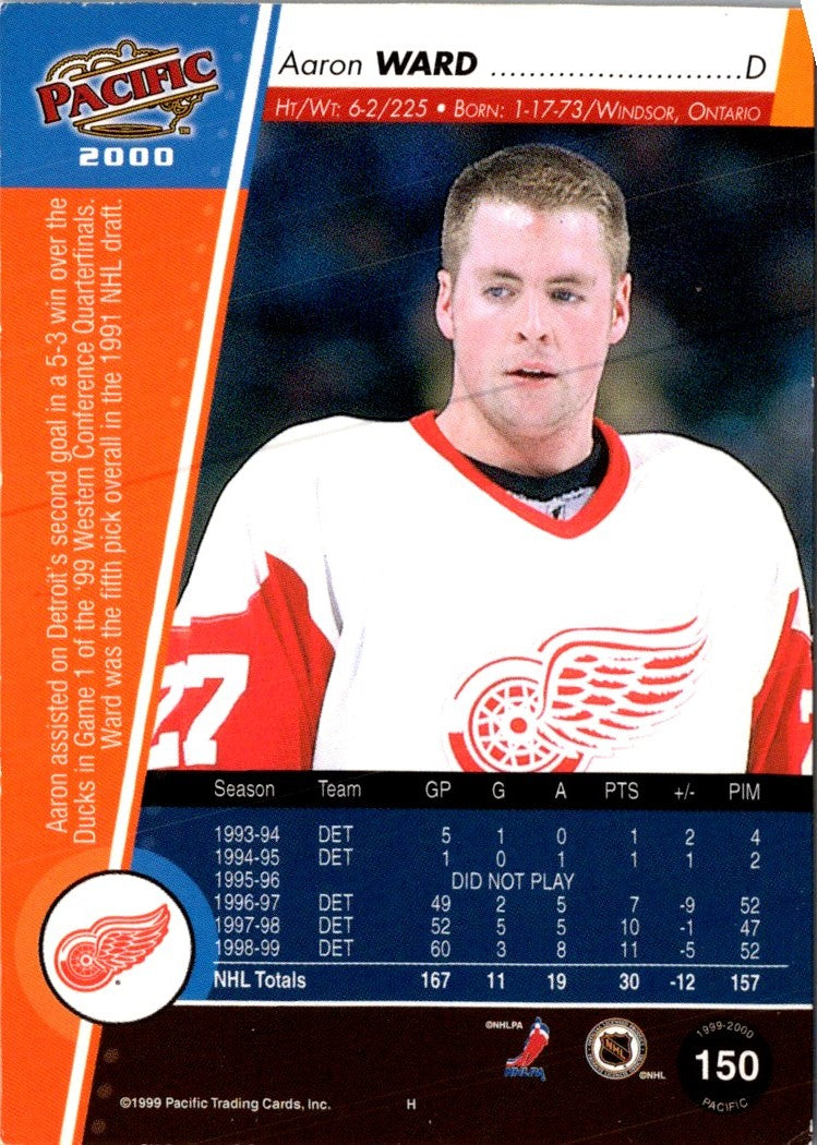 1999 Pacific Red Aaron Ward