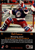 1991 Pro Set Platinum Bob Essensa #135