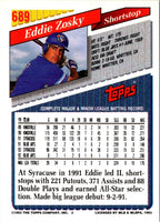 1993 Topps Gold Eddie Zosky #689
