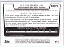 2012 Bowman Keon Barnum