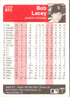 1985 Fleer Bob Lacey #611
