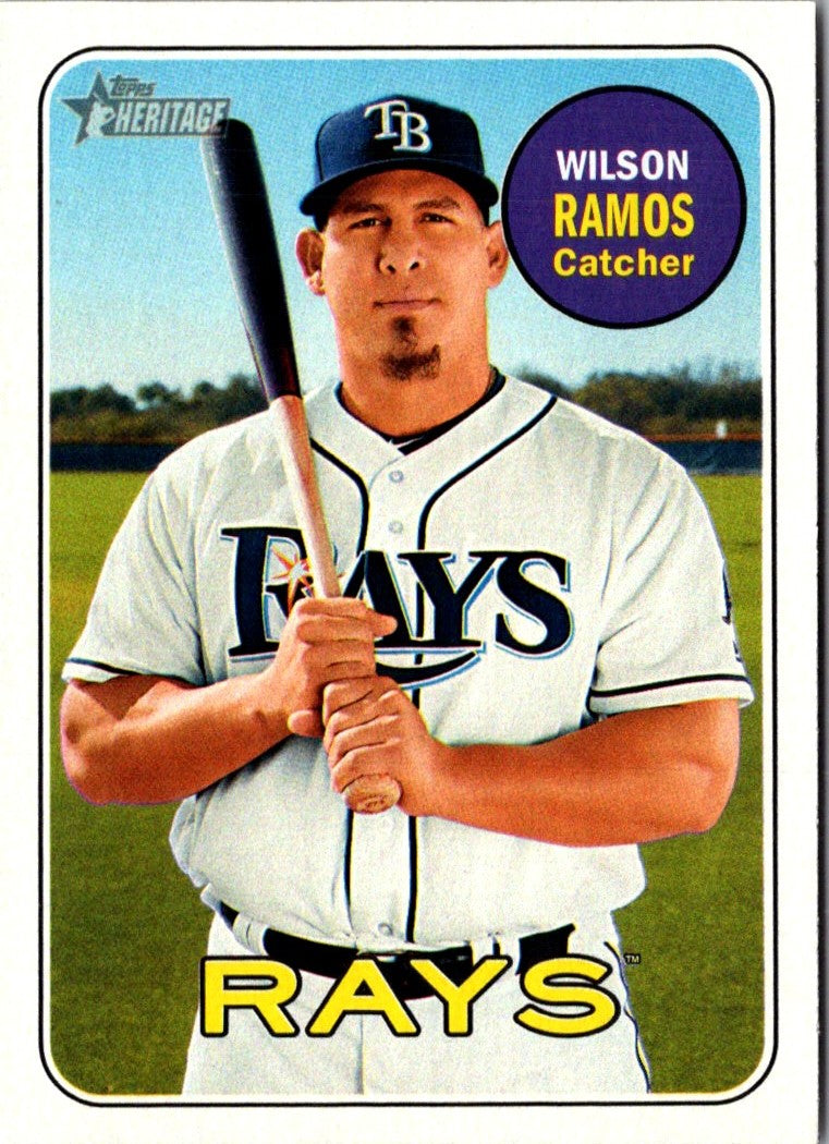 2018 Topps Heritage Wilson Ramos