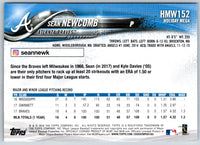 2018 Topps Holiday Sean Newcomb #HMW152
