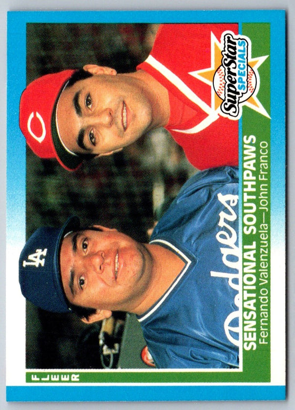 1987 Fleer Fernando Valenzuela/John Franco #631