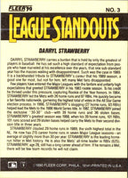 1990 Fleer League Standouts Darryl Strawberry #3