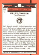 1989 Donruss Kelly Gruber