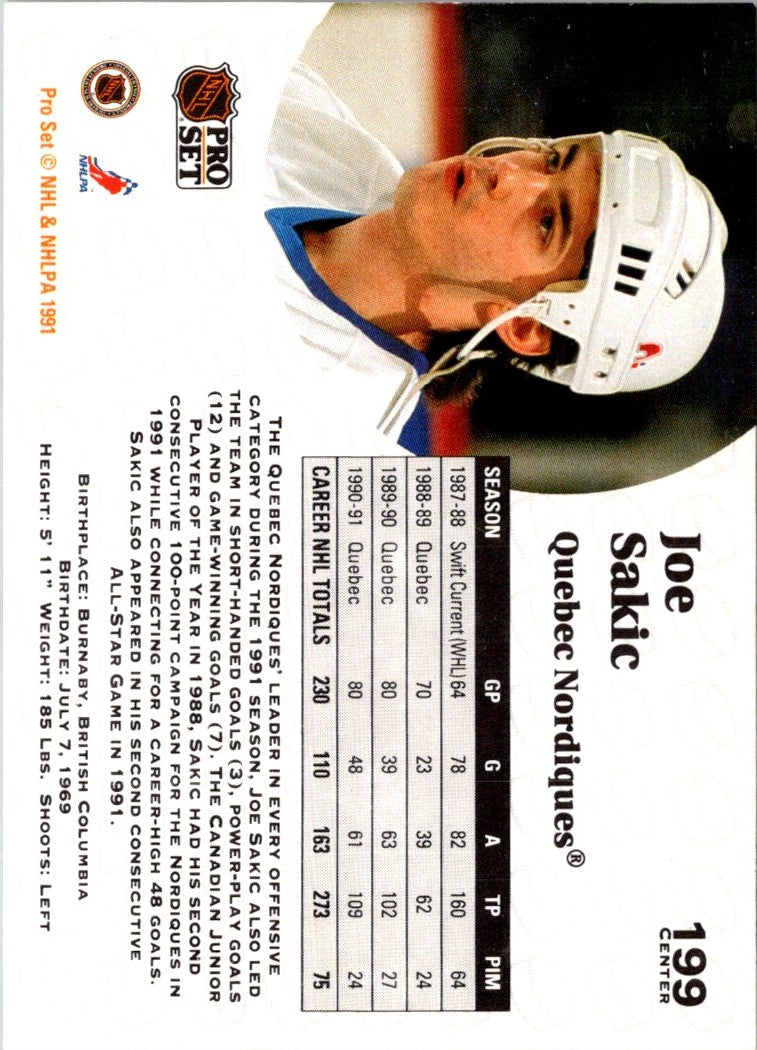 1991 Pro Set Joe Sakic