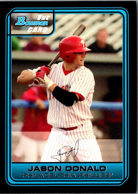 2006 Bowman Chrome Draft Picks & Prospects Jason Donald #DP63