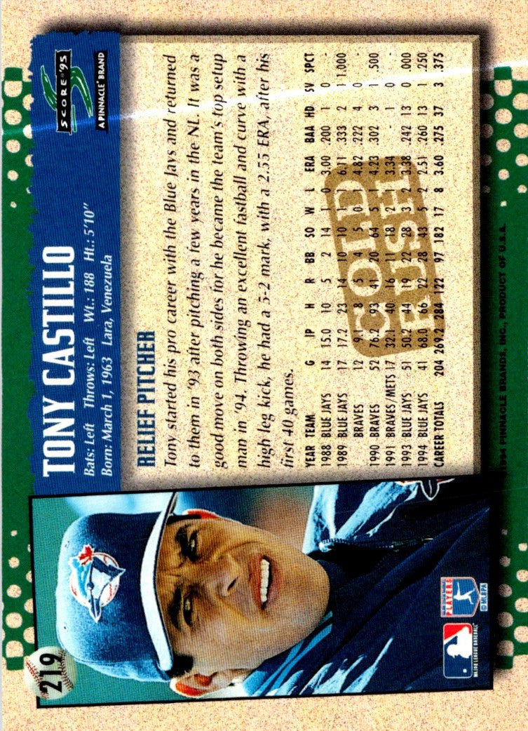 1995 Score Tony Castillo