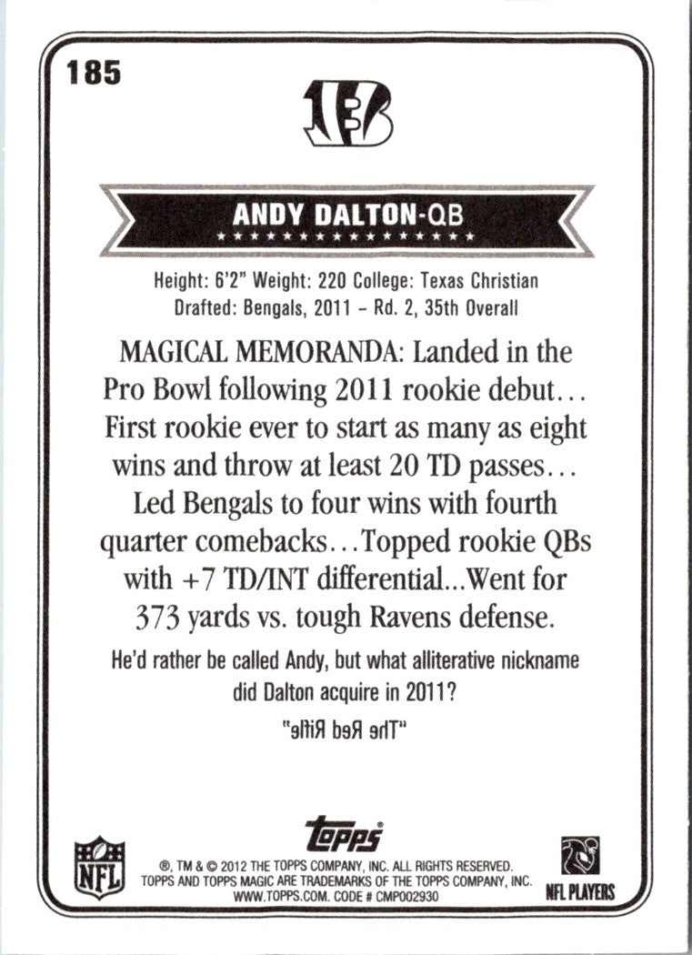2012 Topps Magic Andy Dalton