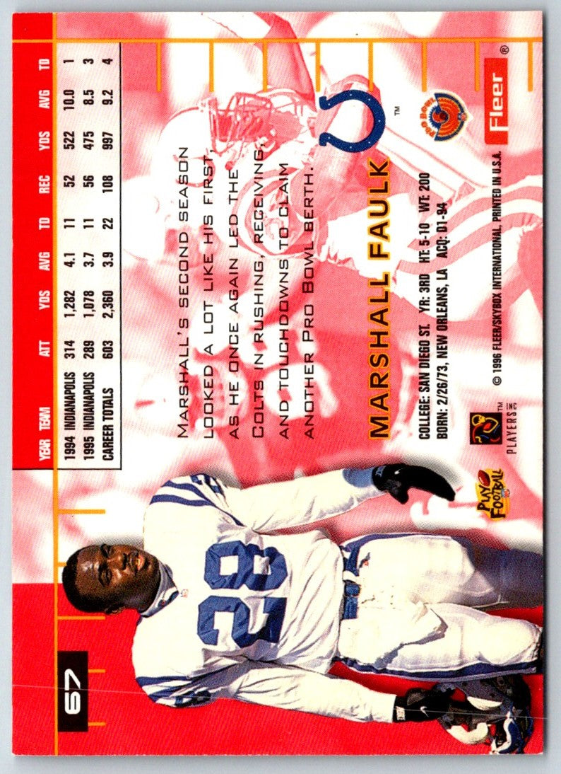 1996 Ultra Marshall Faulk