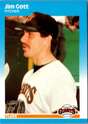 1987 Fleer Update Glossy Jim Gott #U-35