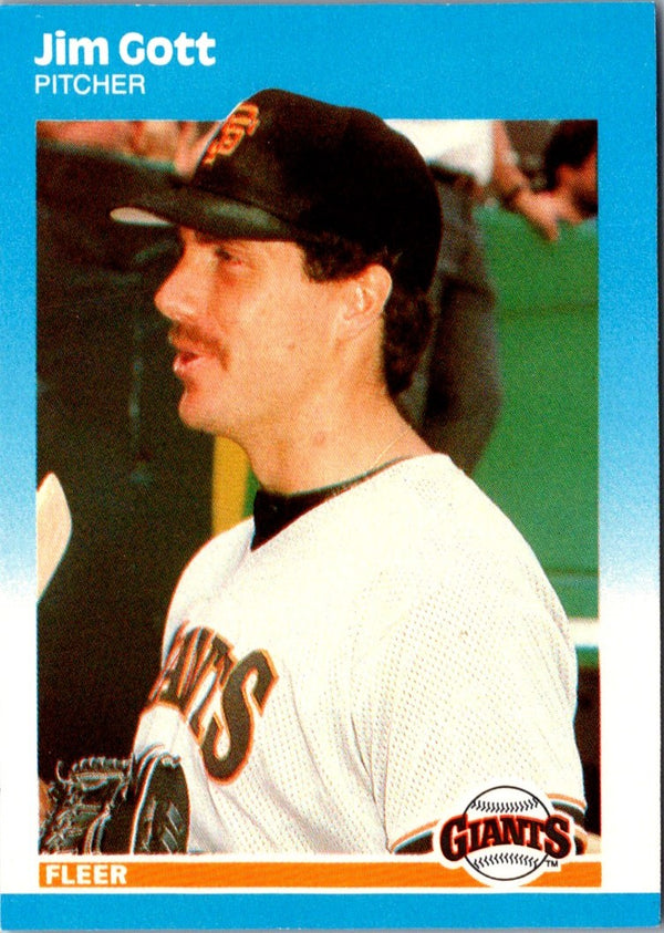 1987 Fleer Update Glossy Jim Gott #U-35