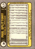 1981 Fleer Paul Splittorff #30