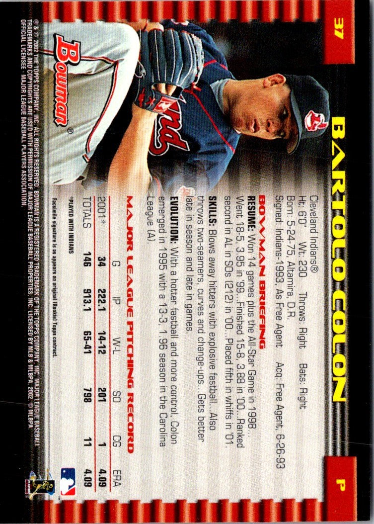 2002 Bowman Bartolo Colon