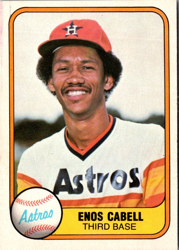 1981 Fleer Enos Cabell #58