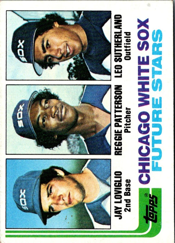 1982 Topps White Sox Future Stars - Jay Loviglio/Reggie Patterson/Leo Sutherland #599 Rookie