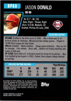 2006 Bowman Chrome Draft Picks & Prospects Jason Donald #DP63