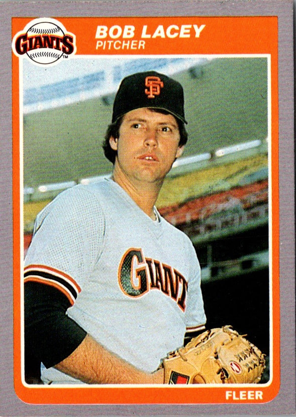 1985 Fleer Bob Lacey #611