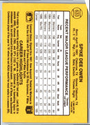 1987 Donruss Spike Owen