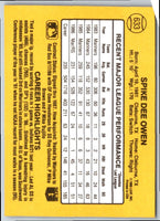 1987 Donruss Spike Owen #87