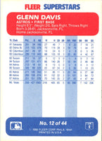 1988 Fleer SuperStars Glenn Davis #12