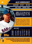 2001 Topps Reserve Alex Rodriguez