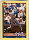 1991 Topps Wax Box Cards Juan Samuel