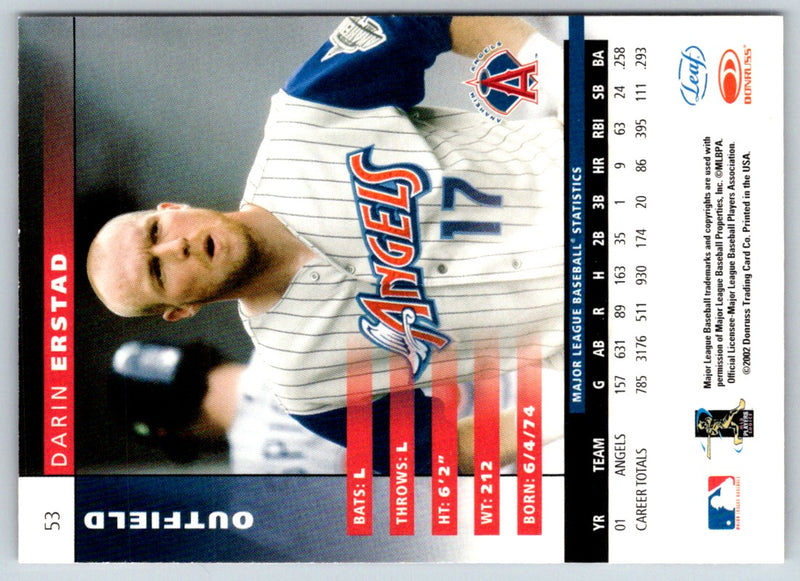 2002 Leaf Darin Erstad