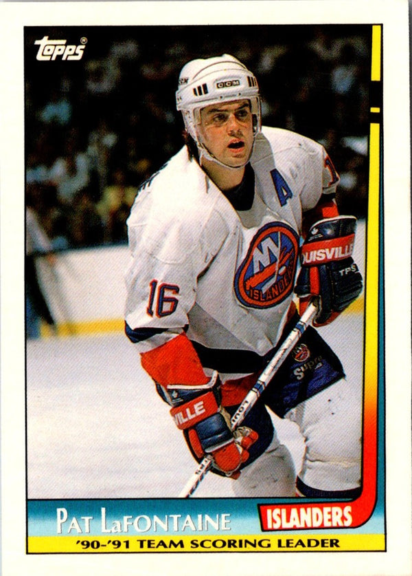 1991 Topps Team Scoring Leaders Pat LaFontaine #12