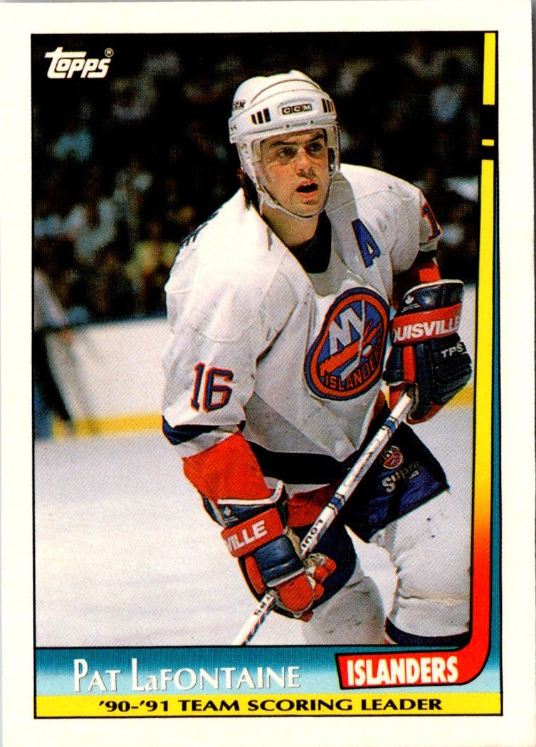 1991 Topps Team Scoring Leaders Pat LaFontaine