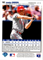 1995 Collector's Choice SE Rusty Greer #182