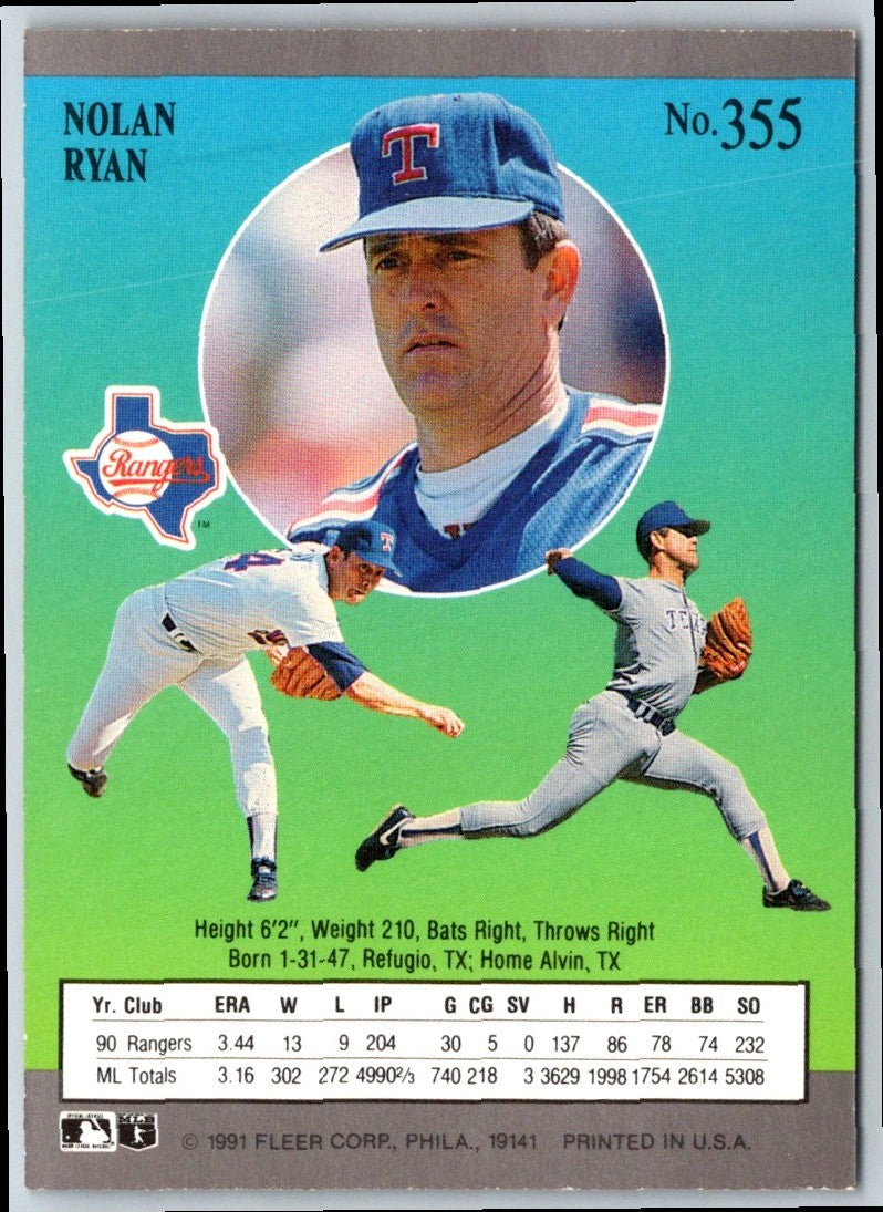 1991 Ultra Nolan Ryan