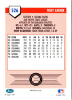 1991 Line Drive AAA Troy Afenir #526