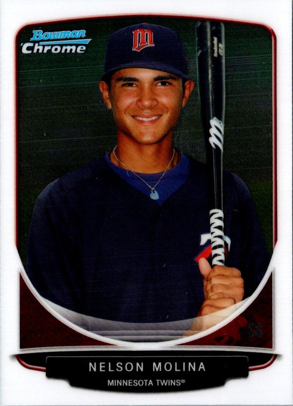 2013 Bowman Draft Picks & Prospects Chrome Nelson Molina #BDPP76