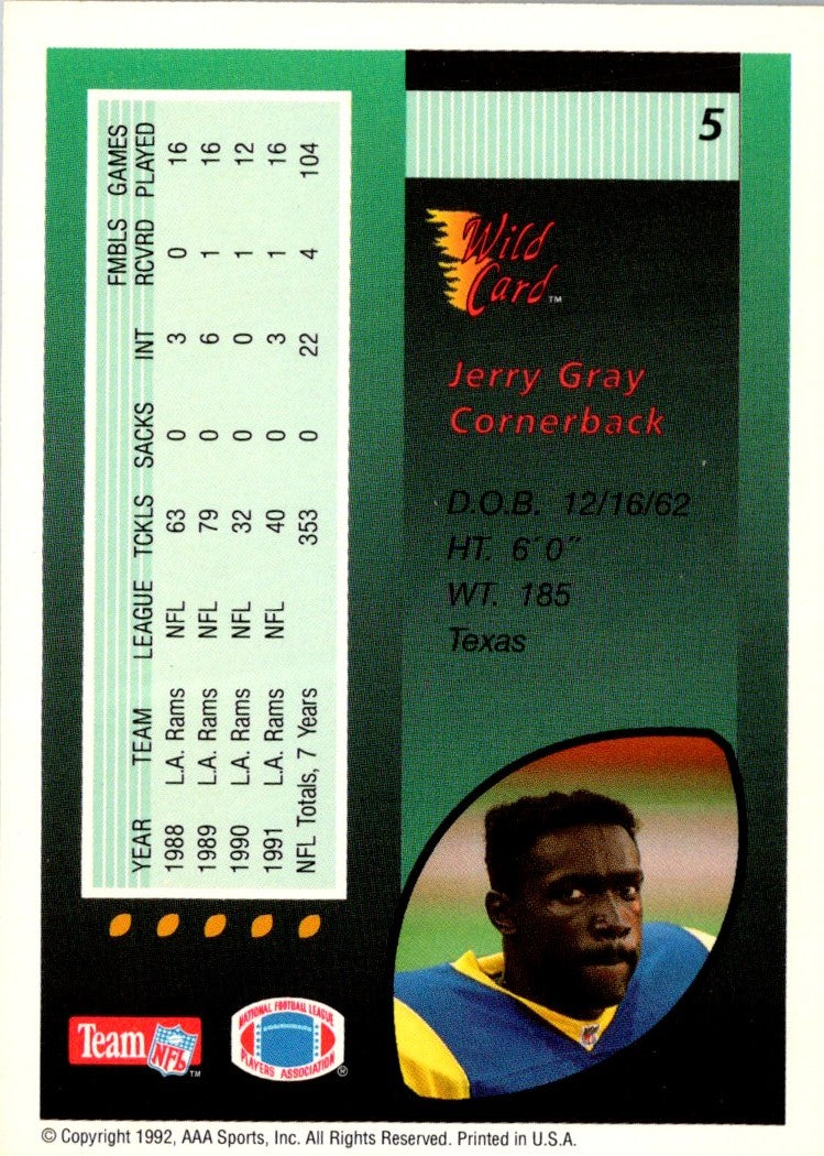 1992 Wild Card Jerry Gray