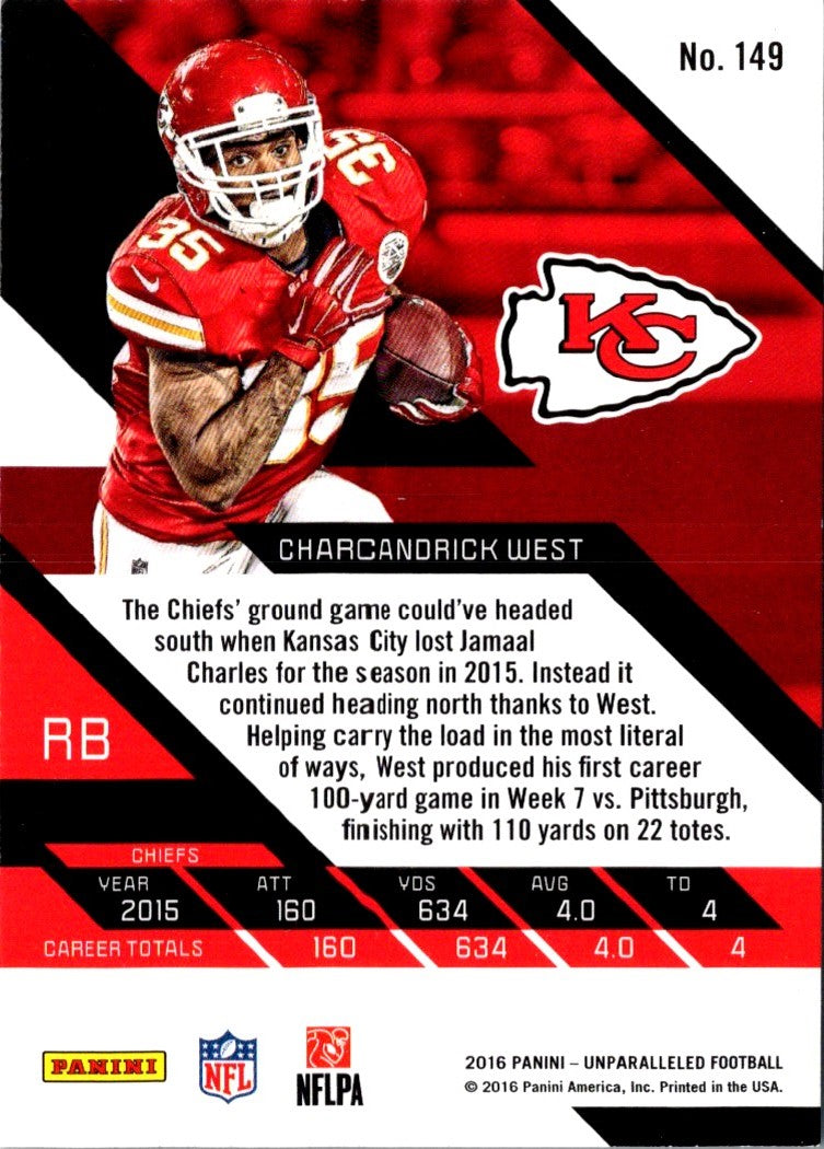 2016 Panini Unparalleled Charcandrick West