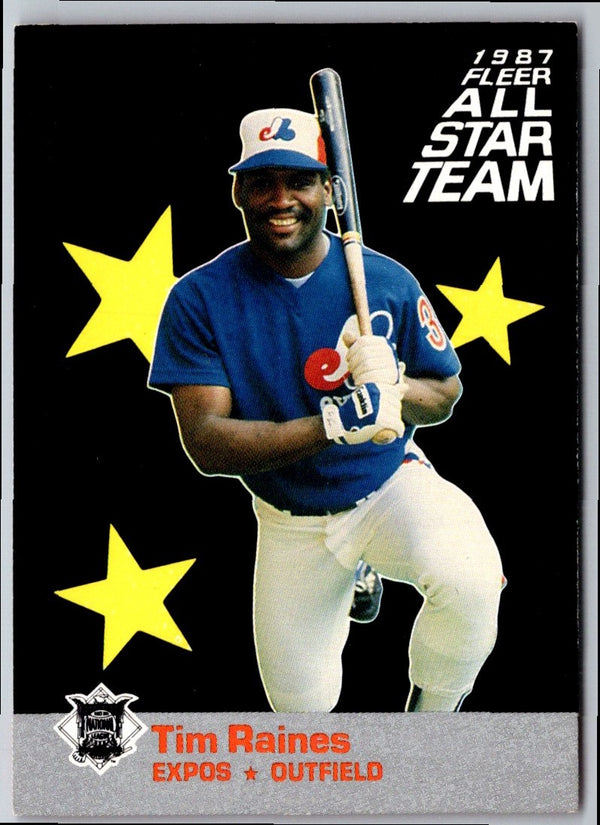 1987 Fleer All-Stars Tim Raines #12