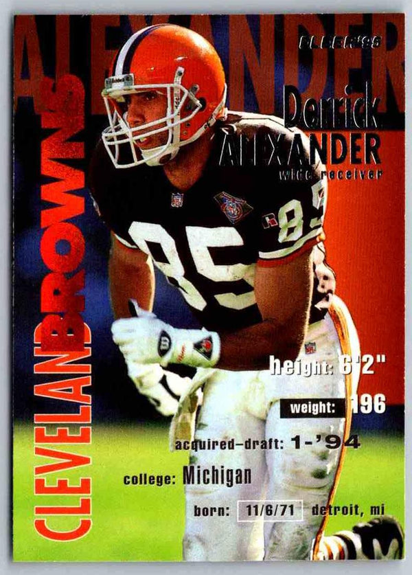1995 Fleer Derrick Alexander #75