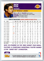 2003 Topps 1st Edition Rick Fox #157