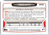2013 Bowman Jordon Austin #BDPP60