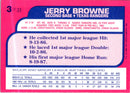 1988 Topps Toys'R'Us Rookies Jerry Browne