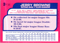 1988 Topps Toys'R'Us Rookies Jerry Browne #3
