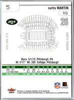 2003 Fleer Authentix Curtis Martin #5