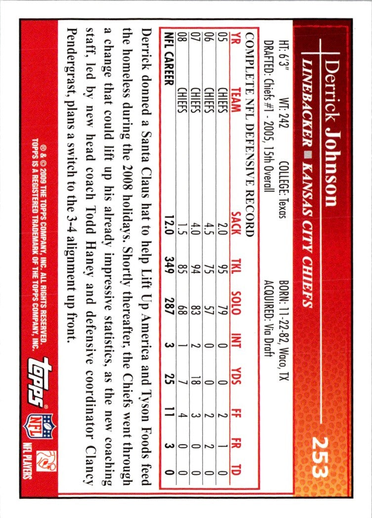 2009 Topps Derrick Johnson