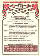 1981 Donruss Bert Campaneris